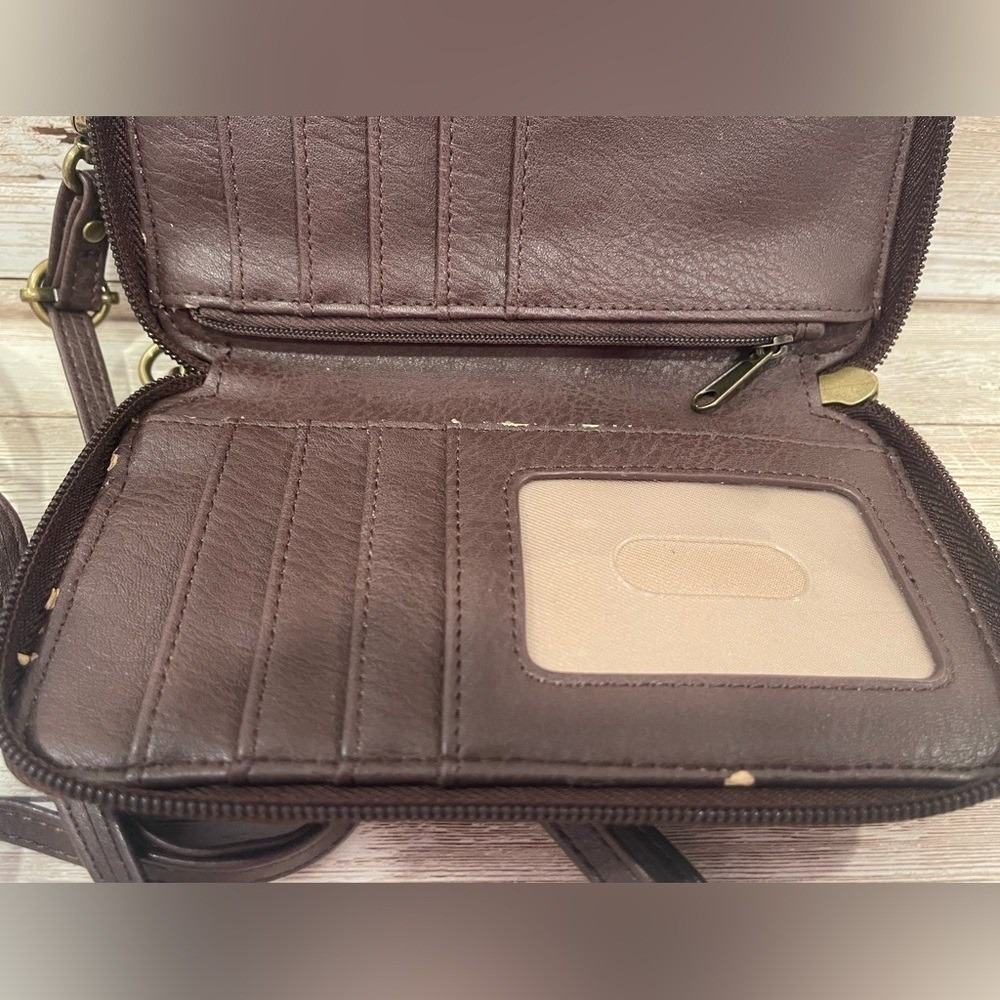 The Sak Chocolate Brown Suede Crossbody Bag - Picture 7 of 12